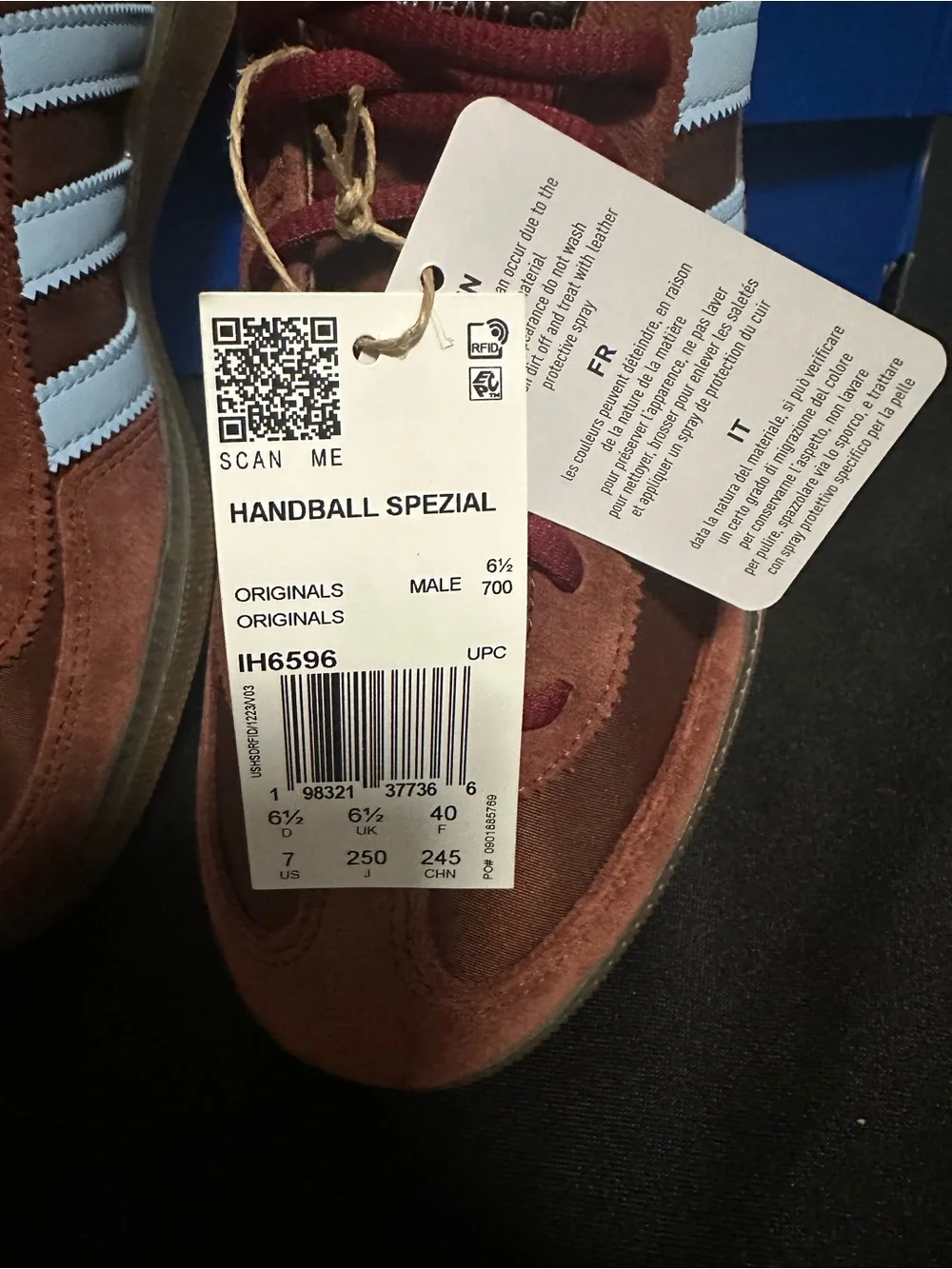 adidas Handball Spezial IH6596 Men’s 7 Women’s 8 Fox Brown Clear Sky – New